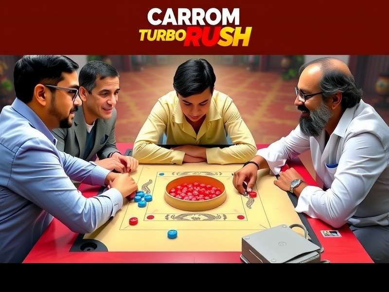 Indian Carrom Players Competing